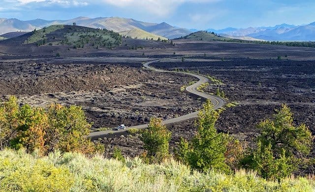 Overlook into Craters of the Moon National Park, Idaho