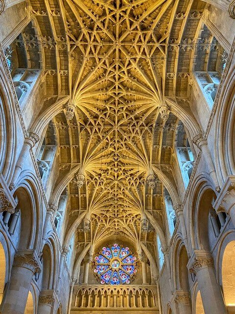 Intricate designs on the Christ Church ceiling